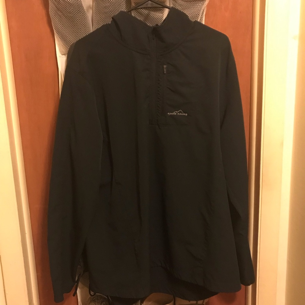 Men’s XL Eddie Bauer Black Pullover Quarter ZIP